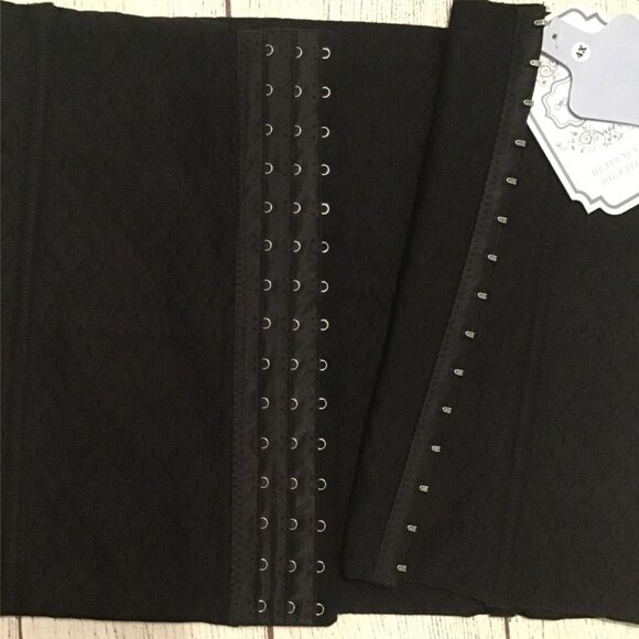 Heavenly Secrets Waist Cincher Womens Shapewear Sz 4X Black Belly Compression - Picture 2 of 7